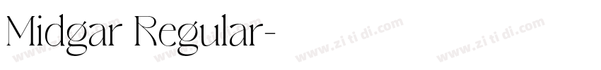 Midgar Regular字体转换